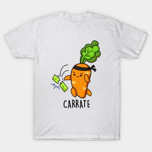 Carrate Cute Funny Karate Carrot Pun T-Shirt